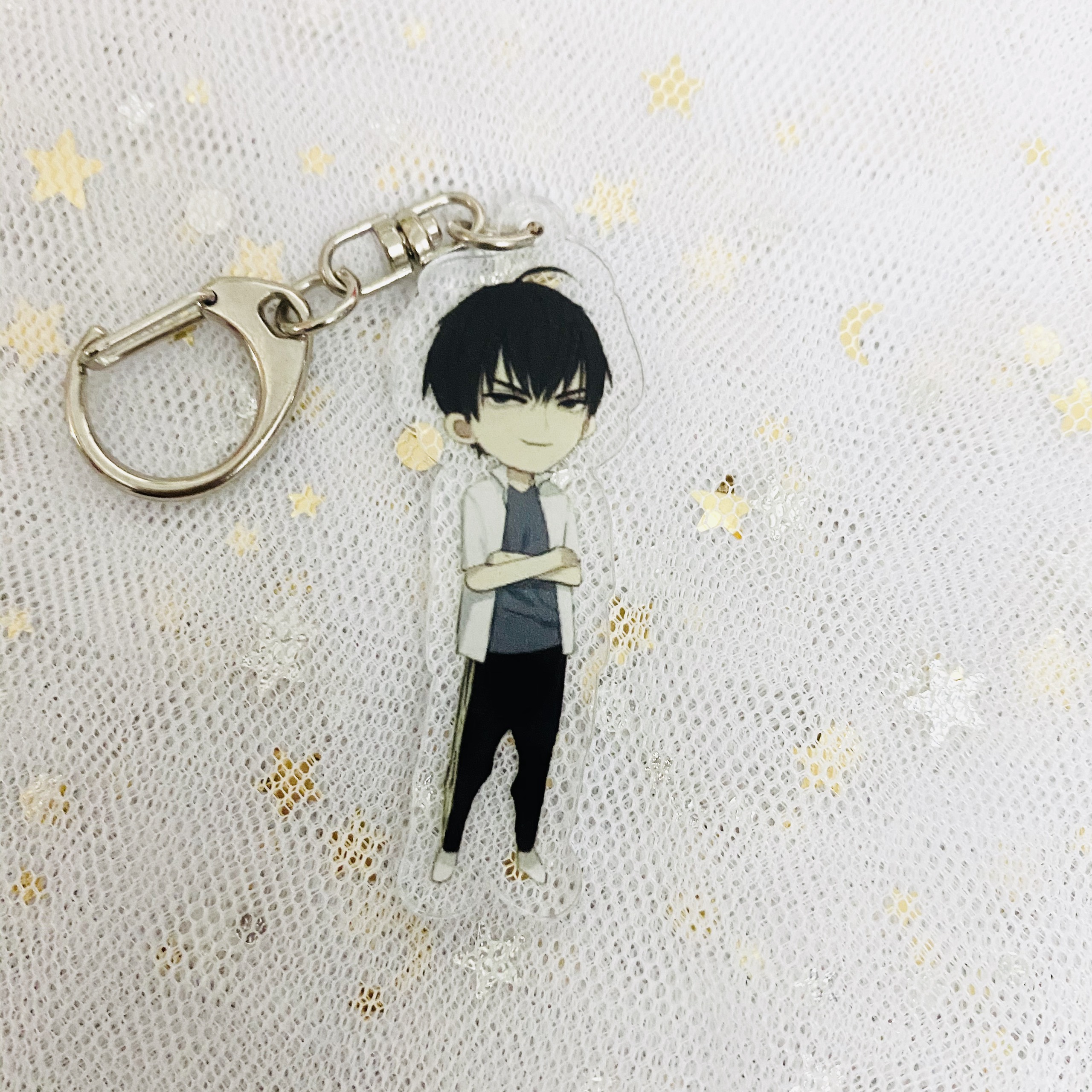 ( Mica trong acrylic) Móc khóa đam mỹ 19 Days ver single in hình anime chibi