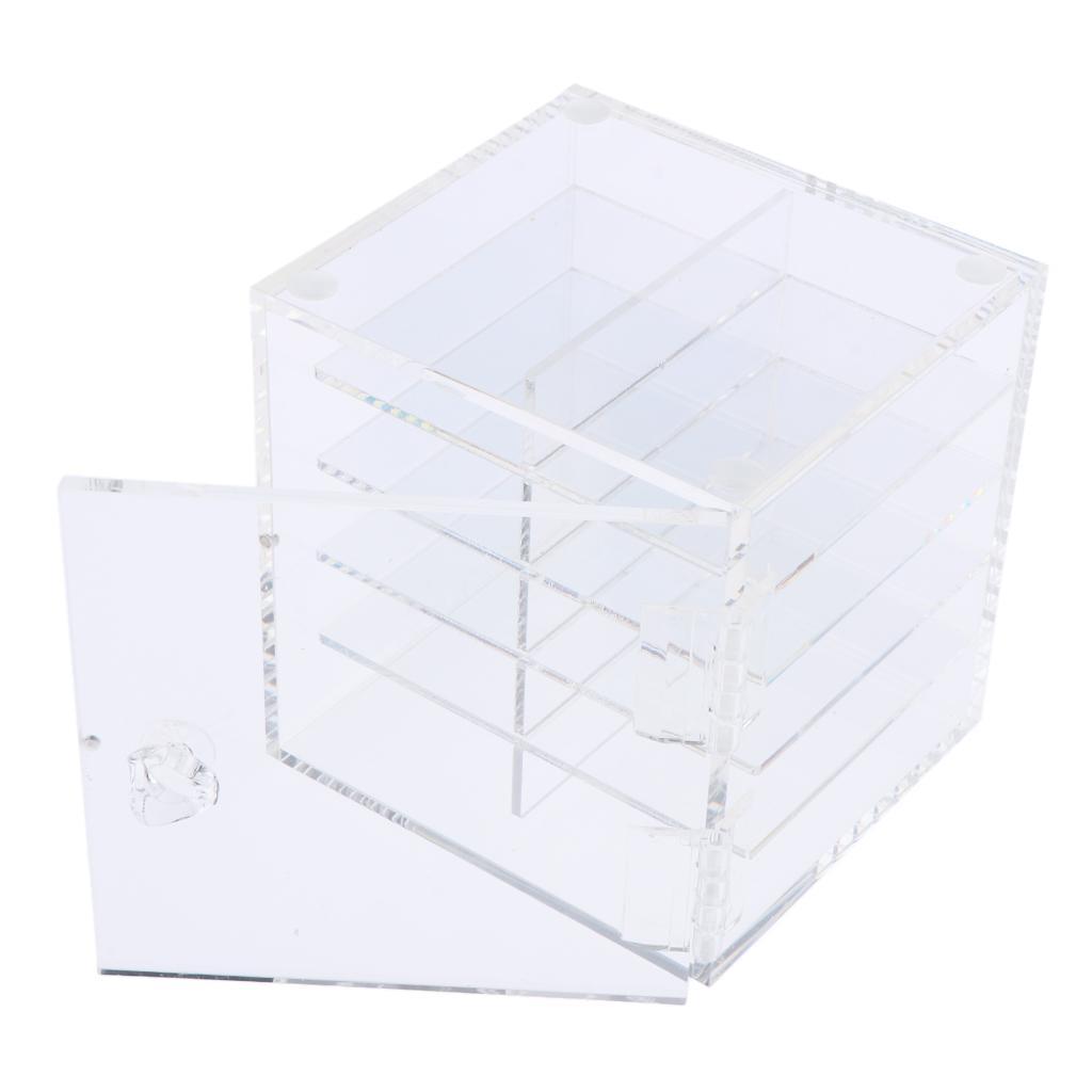 Acrylic 10 Tier False Eyelash Display Storage Case Organizer Glue Pallet Box