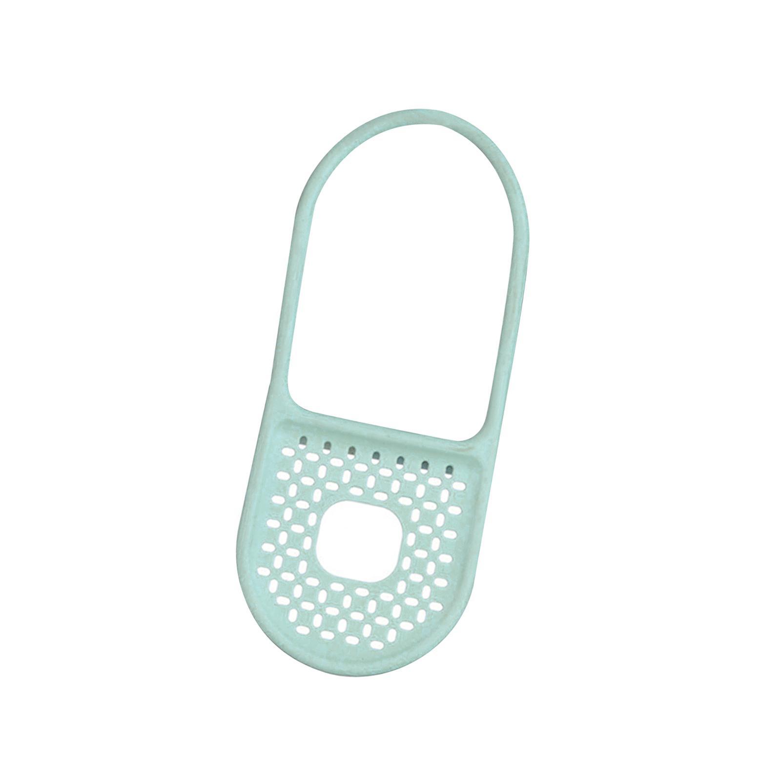 Kitchen sink sponge holder over sink drying rack blue