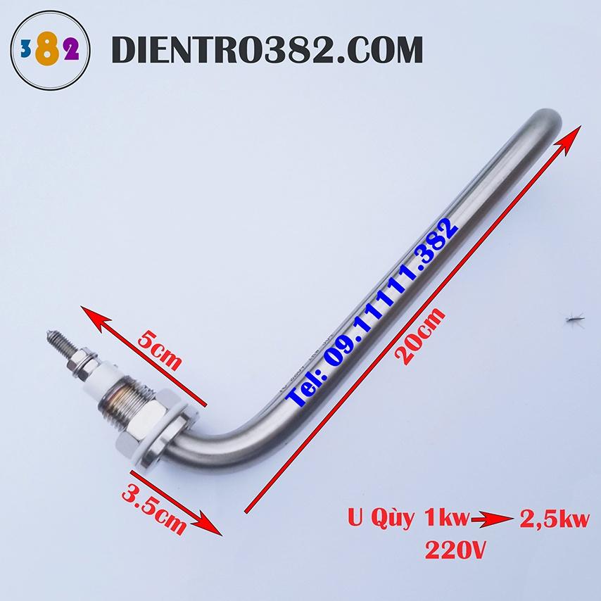 Điện trở chữ U quỳ, may so chữ U chân cụp cho nồi phở và đun nước sôi chất liệu inox 304