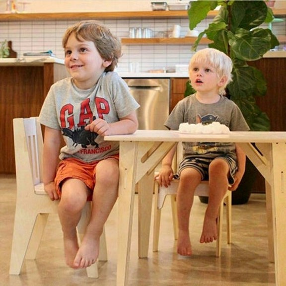 Sprout - Kids, Bàn ăn đa năng kèm bộ đôi ghế cho trẻ em, 75x50x50cm