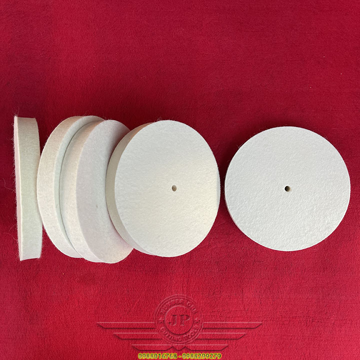 Nỉ Lông Cừu Đánh Bóng Gương Inox  Ø200X25XØ10