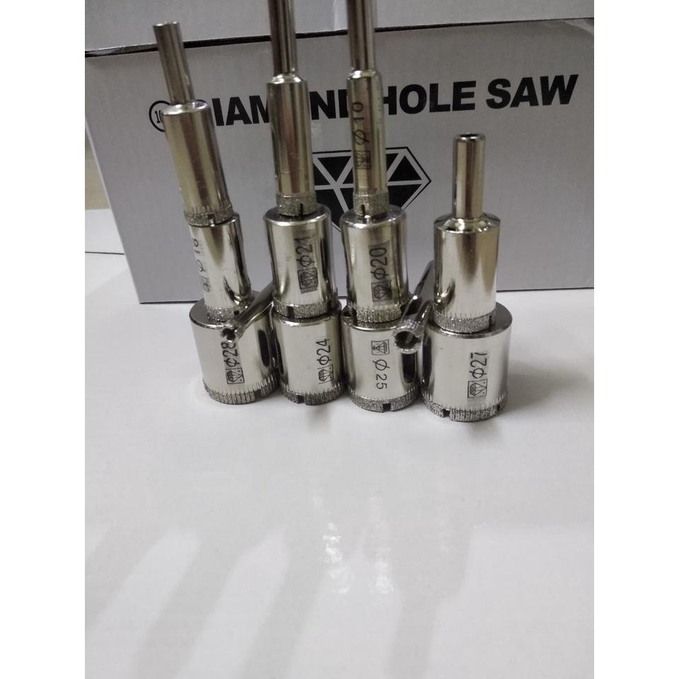 Mũi khoan kính , mũi khoét gạch men, đá hoa cương,từ 6 đến 28