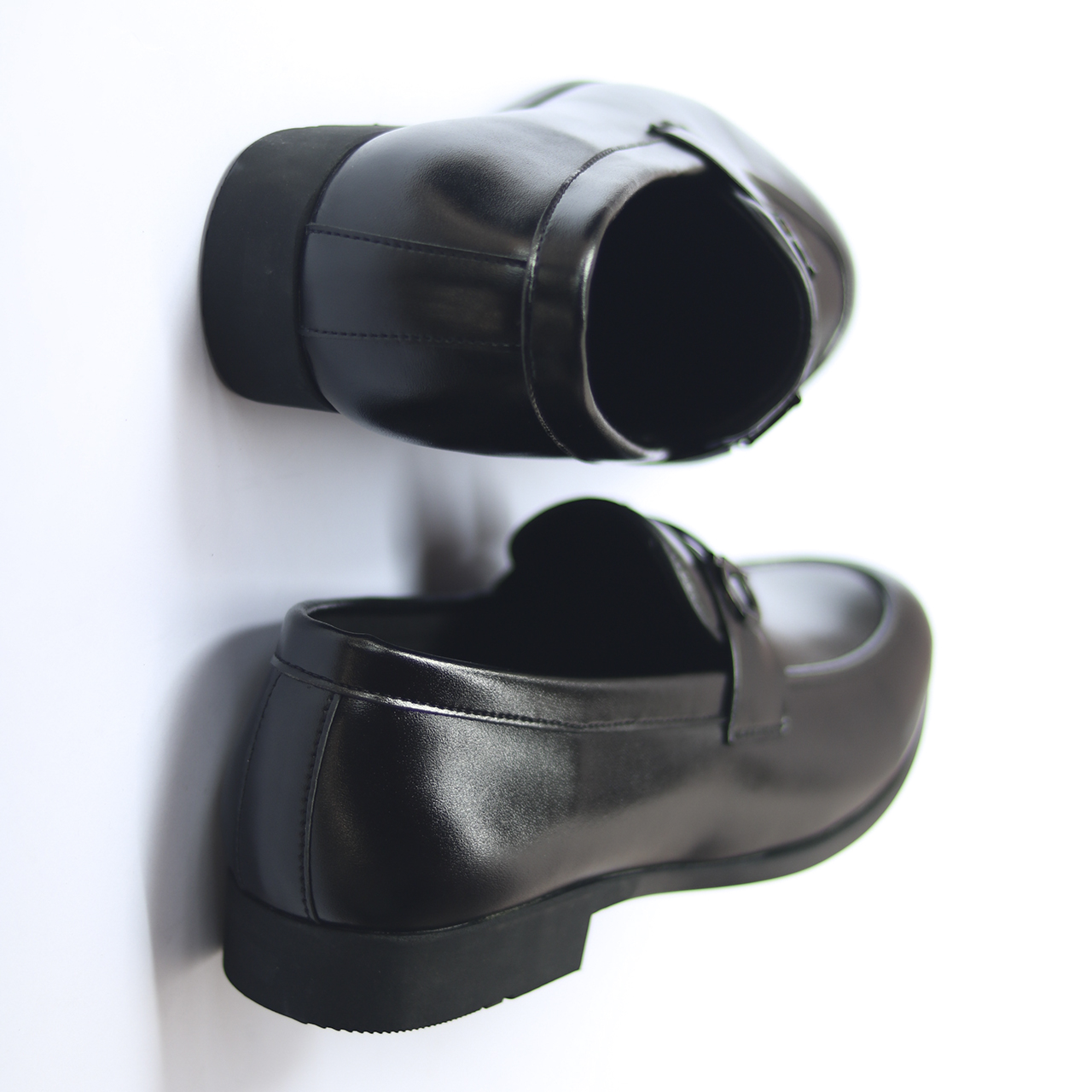 Giày Lười Nam Không Dây Đai Ngang - Da Mềm Đế Cao Su Mềm Mã D05-PVC