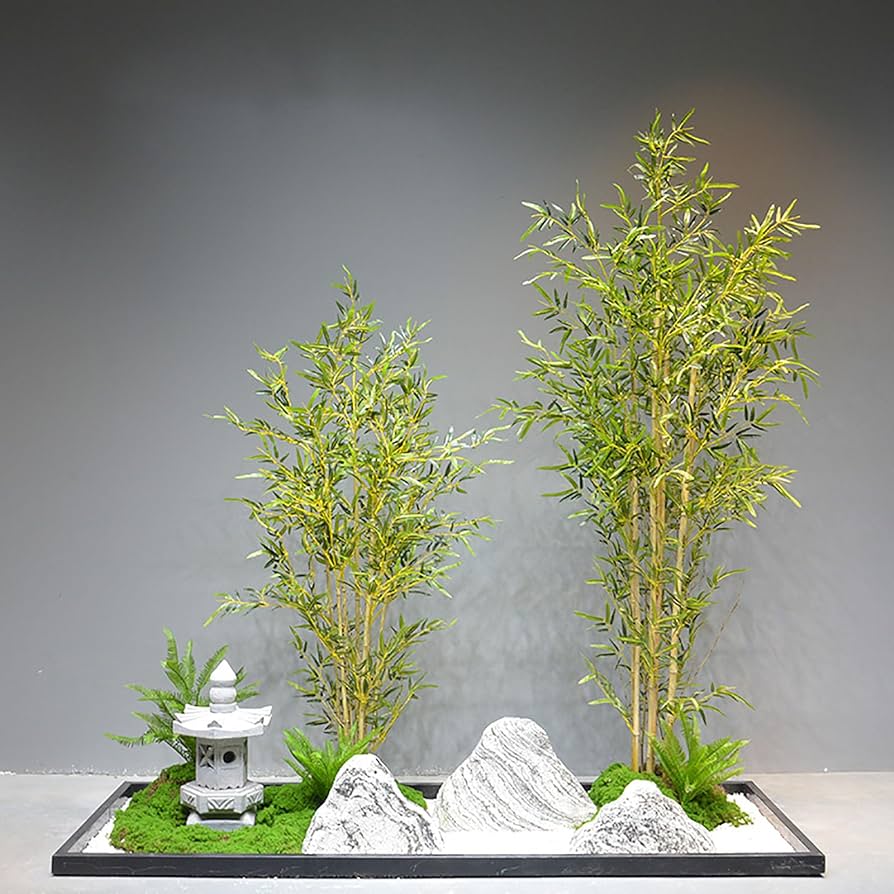 Cành trúc giả trang trí Combo cây trúc giả - Size từ 120cm đến 150cm - Cây giả, hoa lụa Decor trang trí nhà cửa