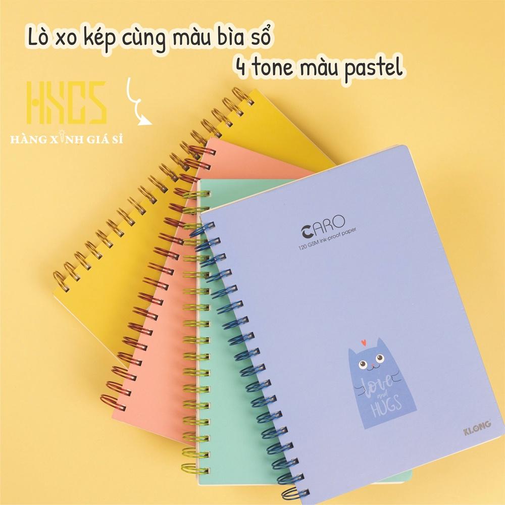 Sổ lò xo kép CARO B5 - 200 trang. KLONG MS 297