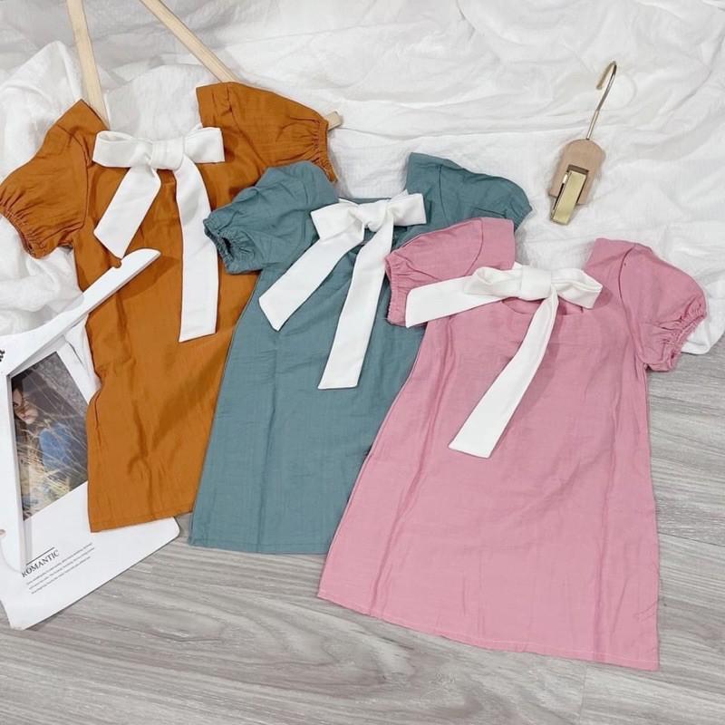 Váy nơ bé gái size đại 15-30kg
