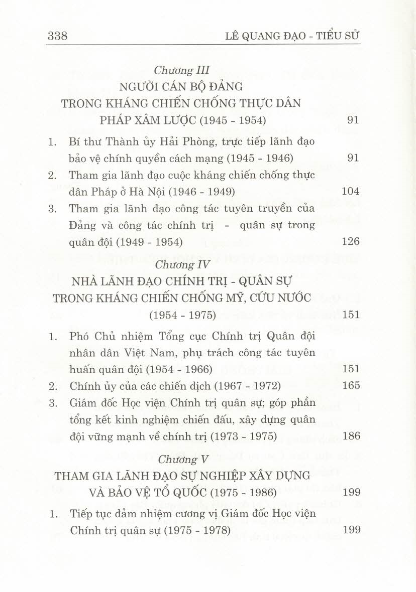 Lê Quang Đạo - Tiểu Sử (Bìa Cứng)