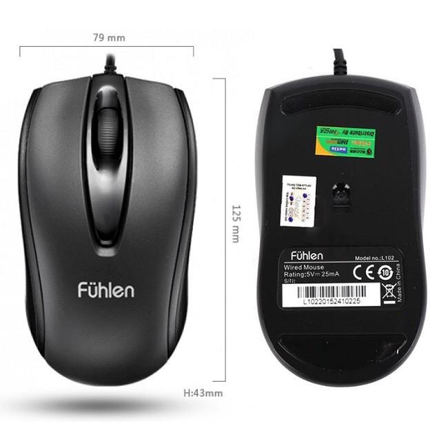 Chuột Wired Mouse L102 Fuhlen - Hàng Chính Hãng