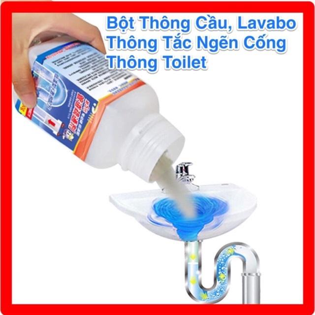 Bột thông cống bồn rửa bát đa năng nắp xanh