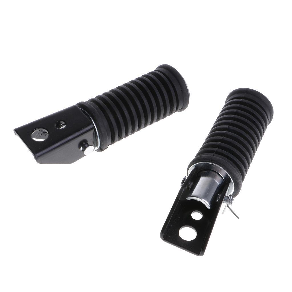2 Pieces Motorcycle Foot Rests Pedals Footpegs for for Suzuki GS125 GN125