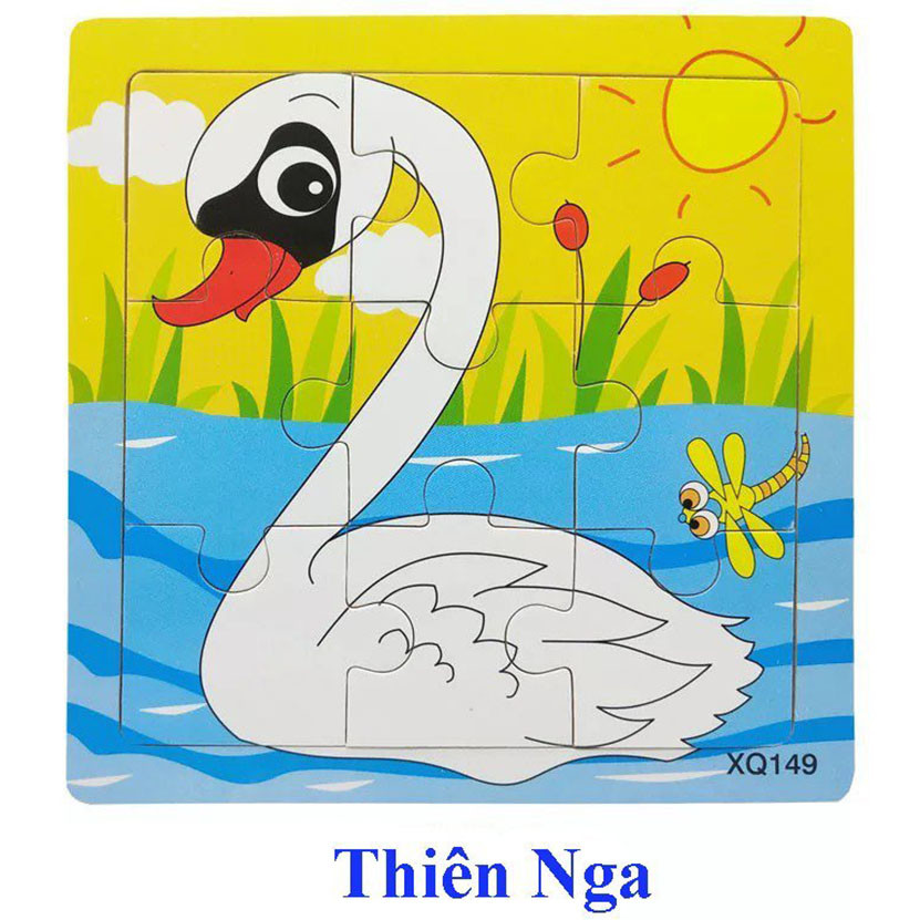 Đồ Chơi Tranh Ghép Hình Gỗ Sinh Động Giúp Phát Triển Trí Thông Minh Cho Bé GH11