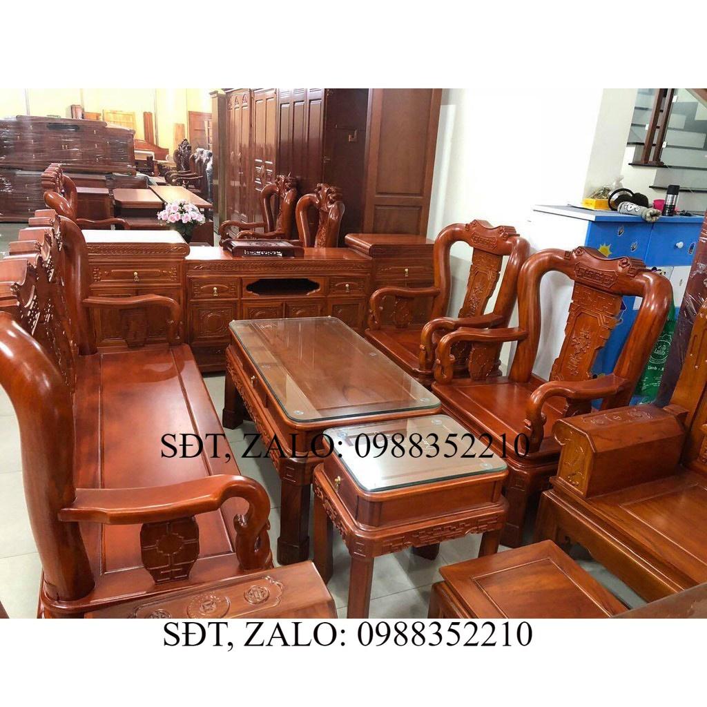 Bộ bàn ghế minh quốc triện gỗ gõ đỏ