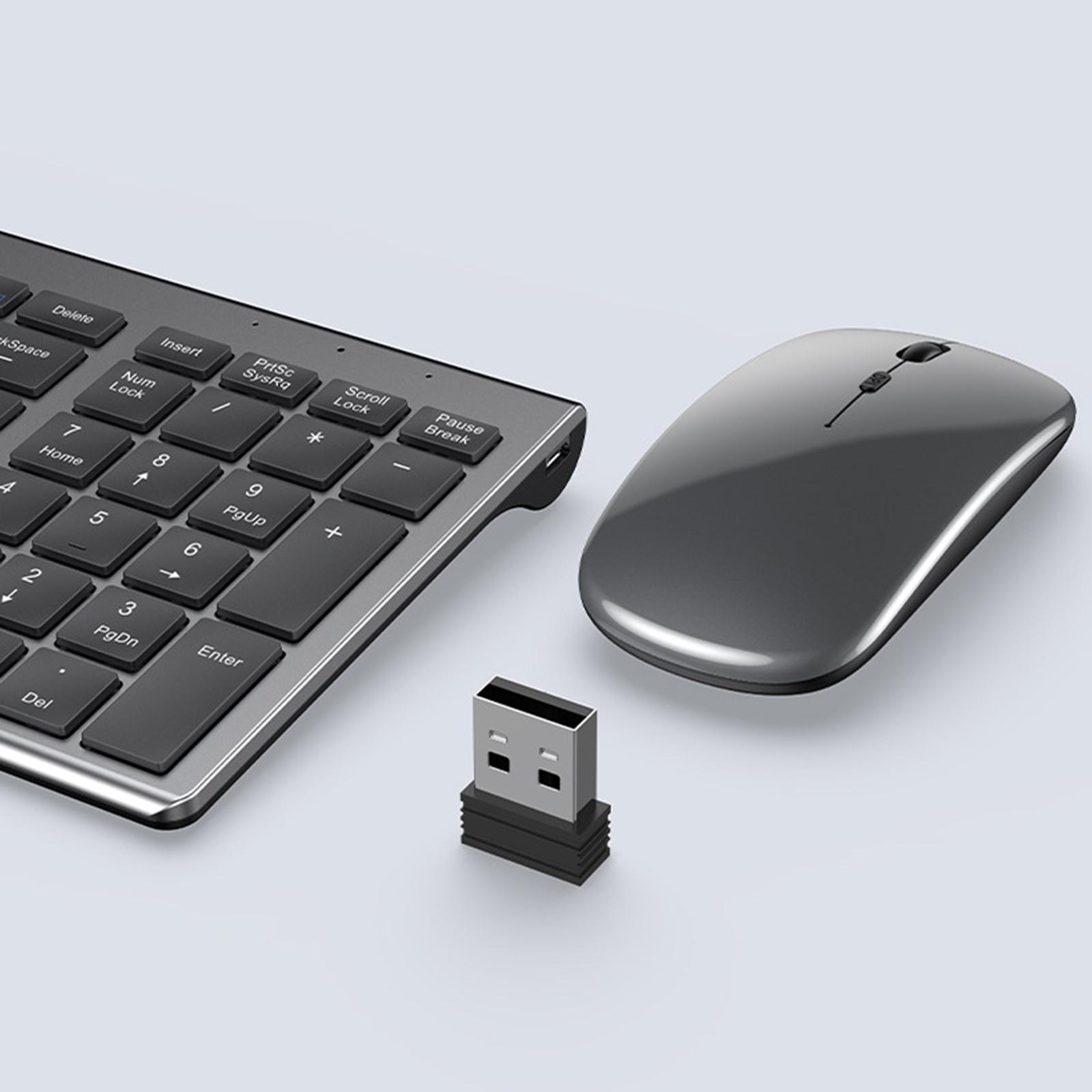 Silent Portable MIni Keyboard Universal Computer Gray