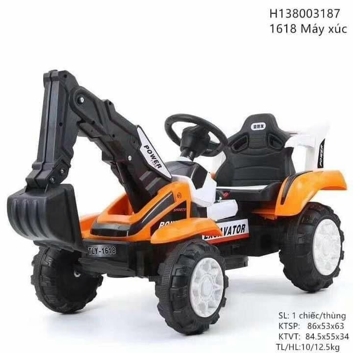 Xe cần cẩu điện cỡ đại cho trẻ em TLY - 1618 - cẩu điện - máy xúc điện