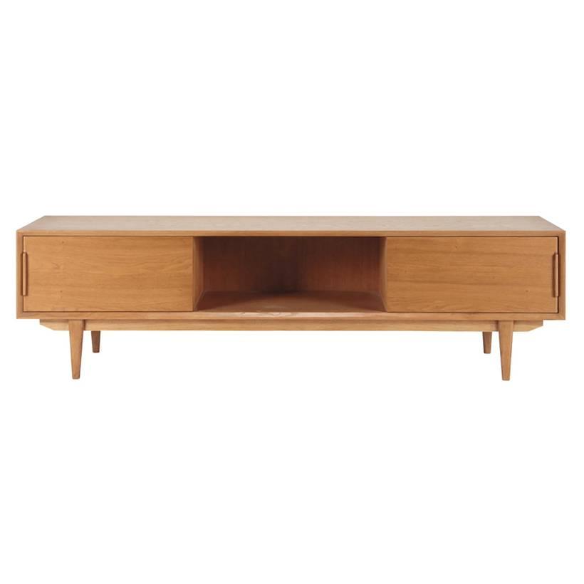 Tủ TV 2 cánh Portobello phong cách Vintage gỗ tự nhiên