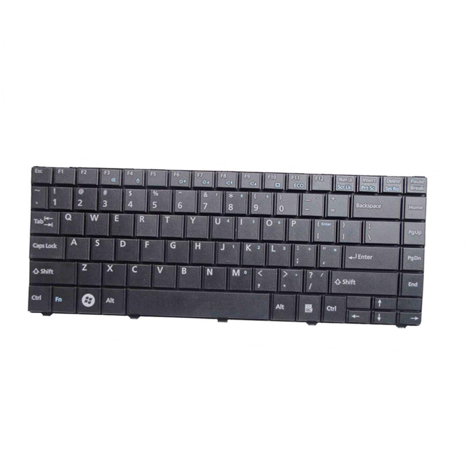 Black Keyboard Compact for Fujitsu Lifebook LH531 BH531 LH701 Acc US Layout