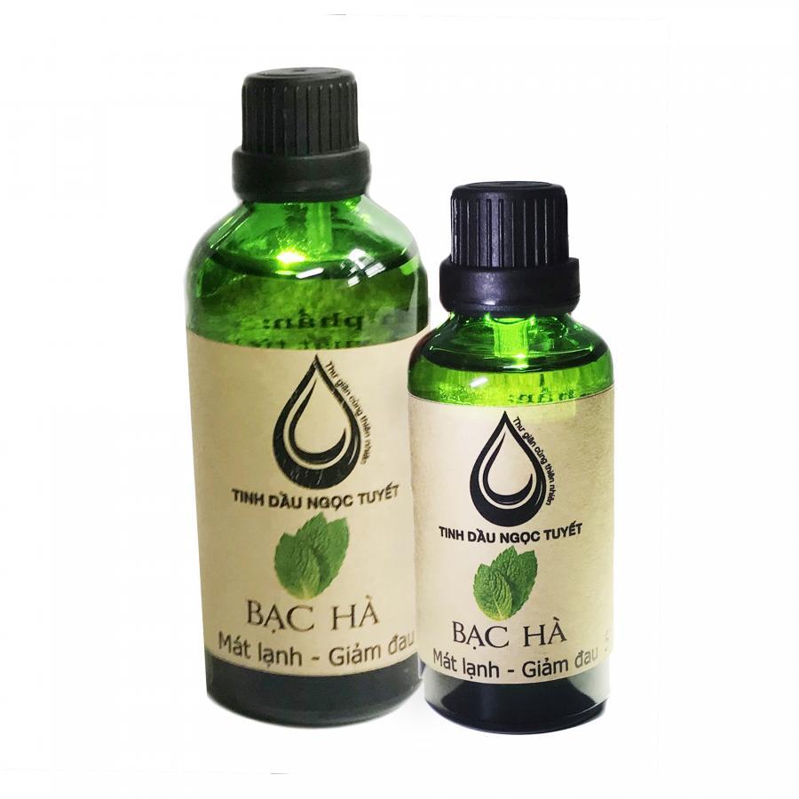 Combo 2 chai tinh dầu bạc hà thư giãn, xoa đuổi côn trùng 100ml và 50ml Ngọc Tuyết