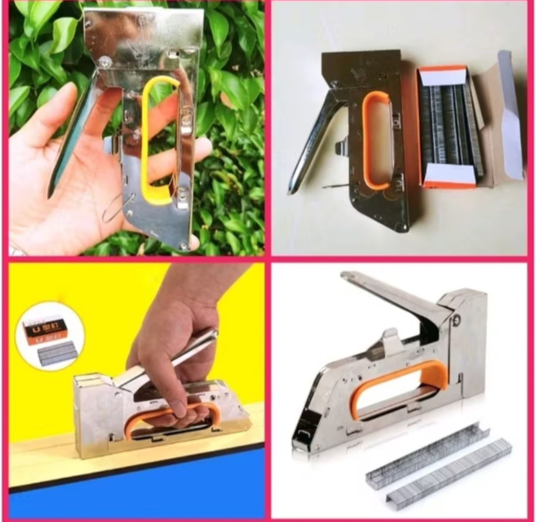 1 SÚNG BẮN BẤM ĐINH GHIM CẦM TAY ĐA NĂNG TẶNG KÈM THEO HỘP GHIM BẤM CAO CẤP