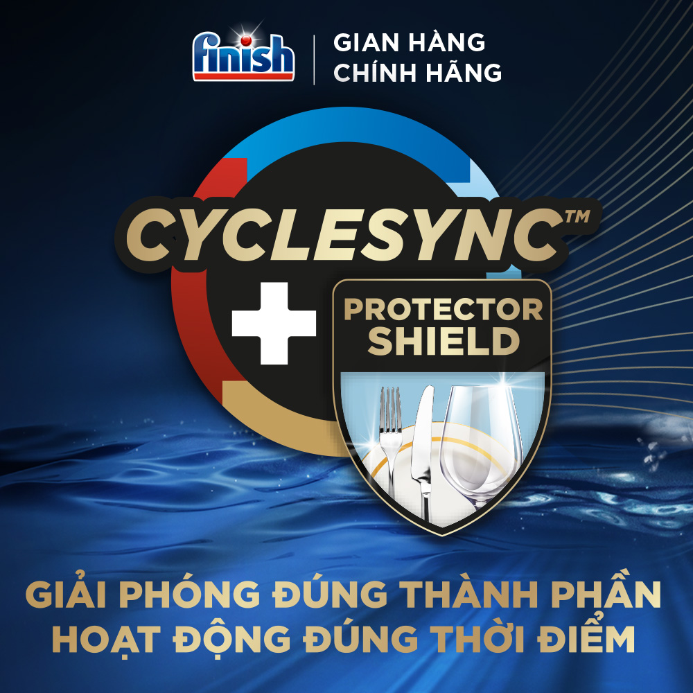 Combo 3 Viên rửa chén Finish Ultimate 18 viên + Nước làm bóng 500ml + Muối rửa chén 1kg