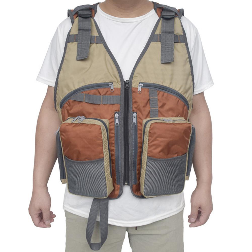 Outdoor Fishing Vests Breathable & Adjustable Travel Photography Vest with Multi-Pockets