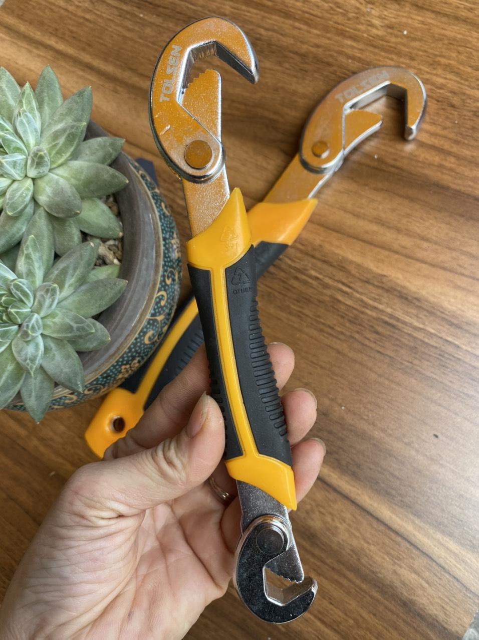 Bộ Mỏ Lết Tăng Đưa Tolsen 15282  - Bạc