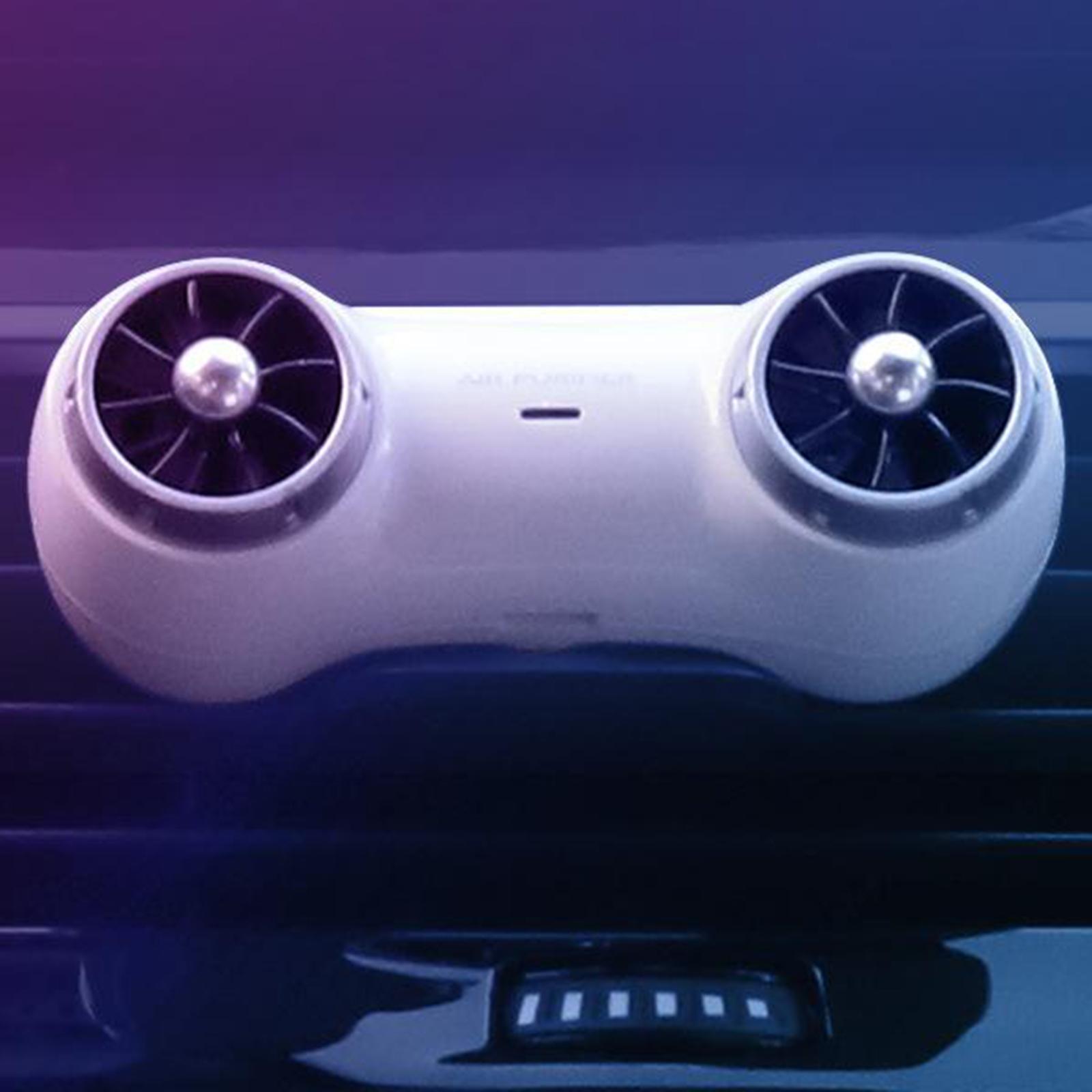 Premium Car Air Purifier Smoke Pet Smell Odor Negative Ion  White