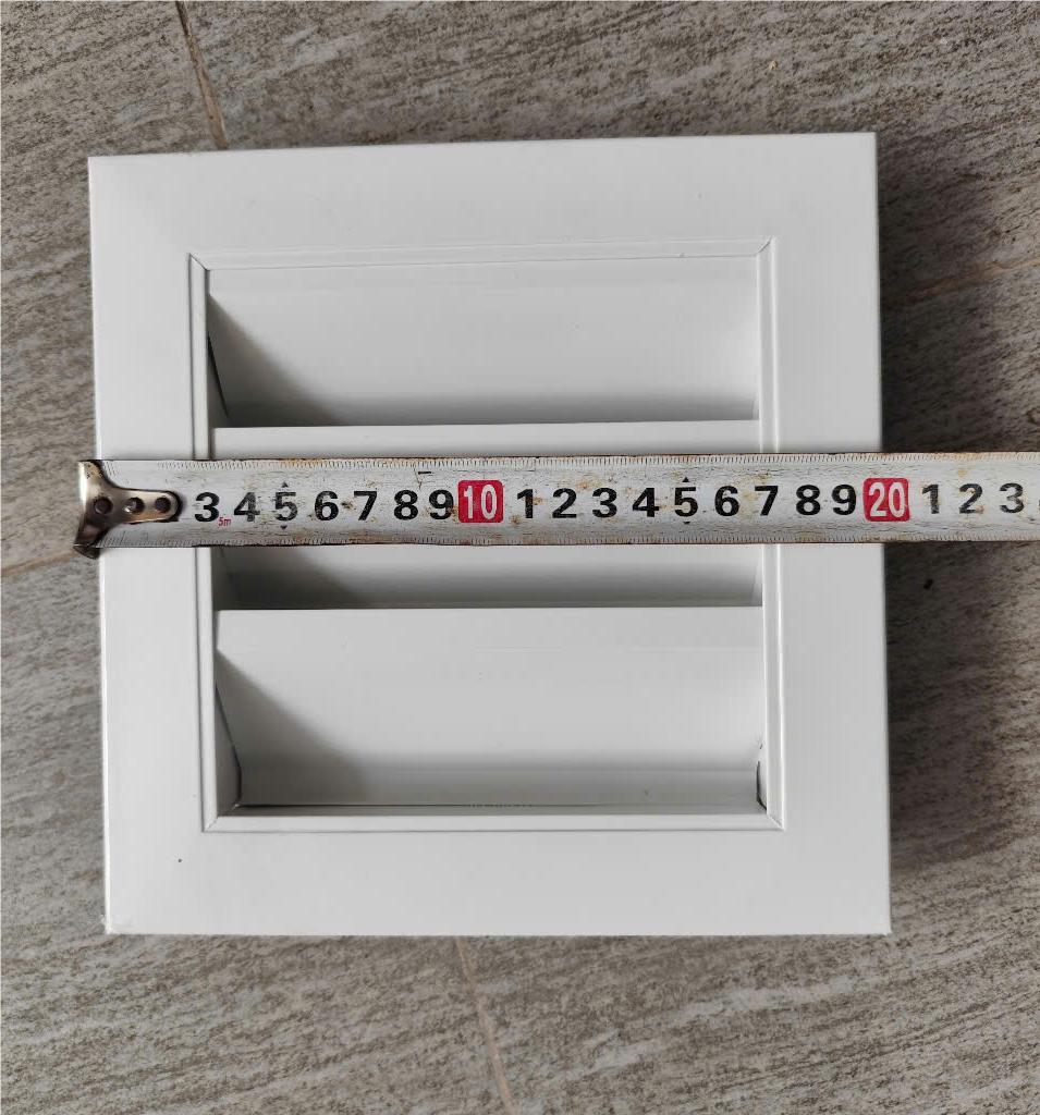 cửa gió louver nan Z 200x200 kèm lưới chắn côn trùng lắp thông gió tránh hắt mưa