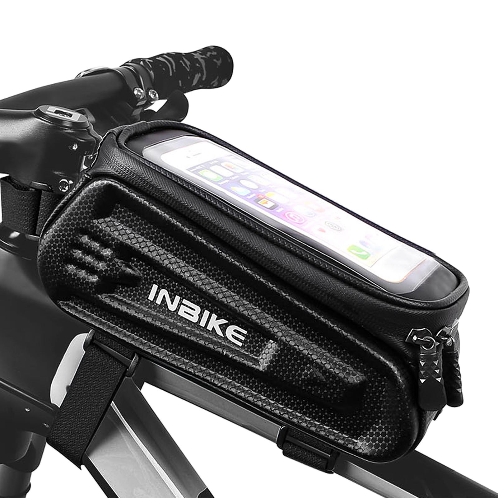 Túi xe đạp bằng ằng vật liệu EVA cứng, bền,chống ấn và chống rơi, với thiết kế màn hình cảm ứng TPU HD