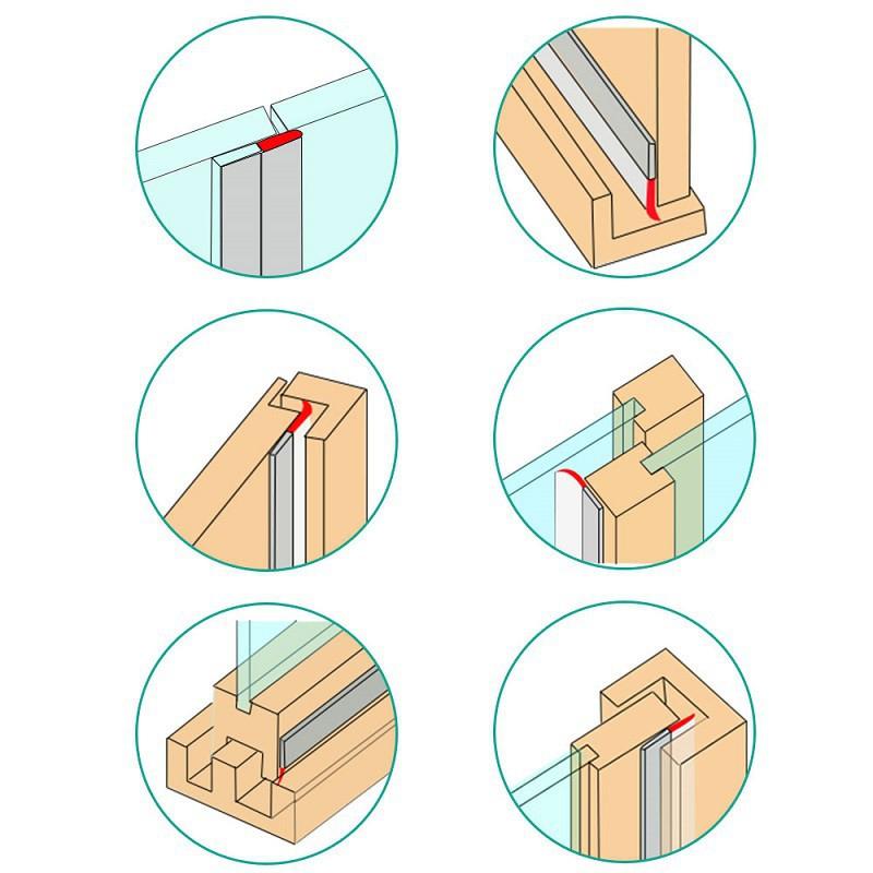 Dây silicon dán viền cửa chống côn trùng tiện lợi