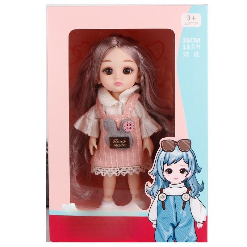 Búp Bê Đồ Chơi 8x17cm Kèm Hộp Phụ Kiện - Đồ Chơi Bé Gái, Búp Bê Công Chúa