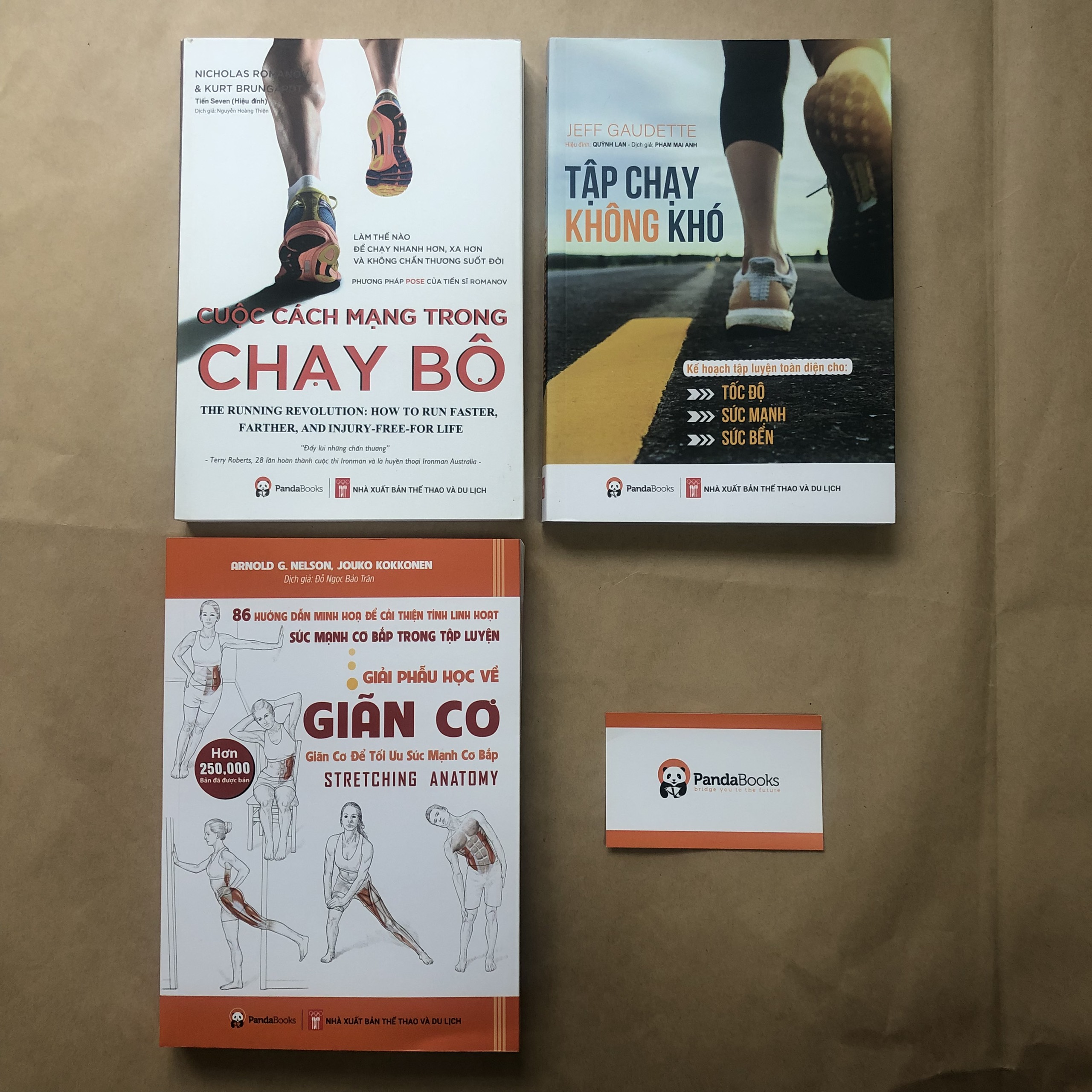 Sách-combo 3 cuốn giải phẫu học về giãn cơ+tập chạy không khó+cuộc cách mạng trong chạy bộ