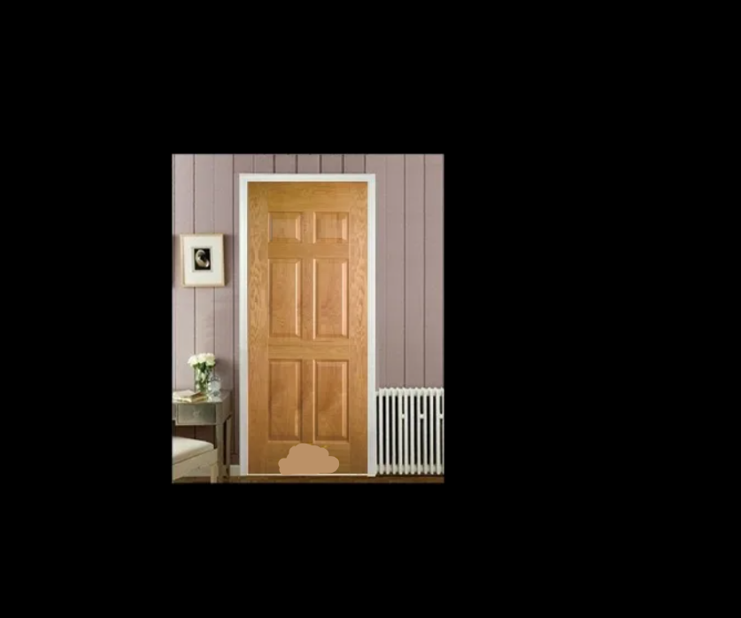 Cửa phòng ngủ gỗ công nghiệp Juno sofa HDF Veneer 6A - Ash