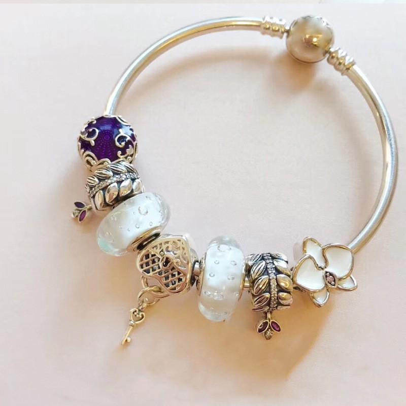 Vòng Bạc S925 ALE Cao Cấp - Vòng Charm Bạc Chuẩn S925 - Mã sản phẩm VONGBAC_DN113