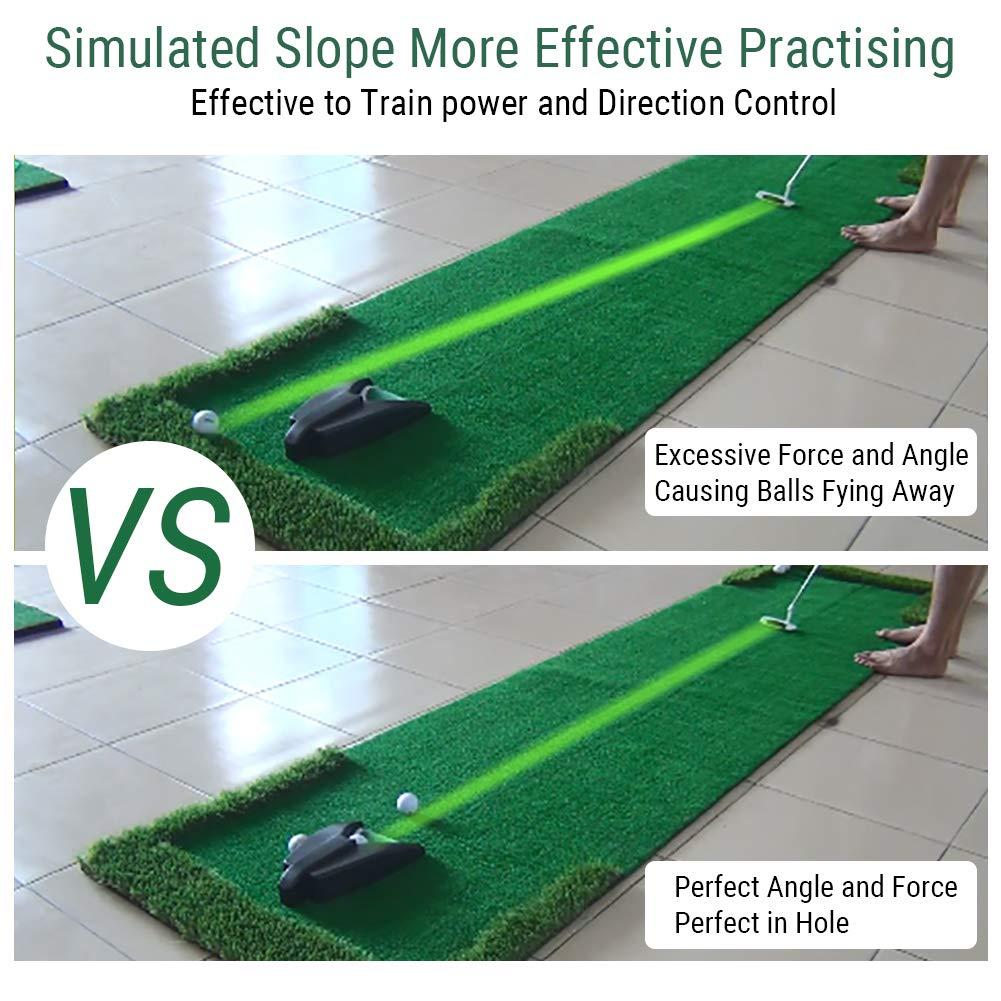 Đặt đơn vị với trở lại bóng tự động, tự động putt trở lại từ Cup Golf Automatic, máy trở lại tự động bóng golf 26.8*16,5*5,5cm