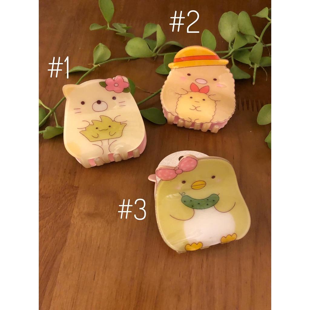 1 kẹp tóc - Gắp tóc hình hoạt hình cao cấp, cặp 1/2 tóc hình thú bóng kitty, khủng long