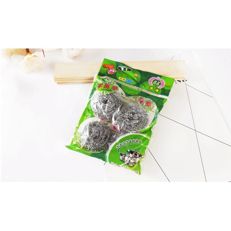 Set 4 Miếng Bùi Nhùi Cước Sắt Rửa Chén Đĩa B061