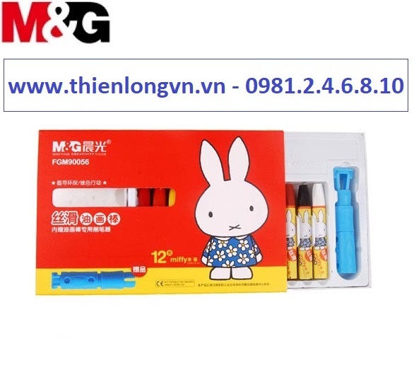 Bút sáp dầu 12 màu Miffi M&amp;G - FGM90056