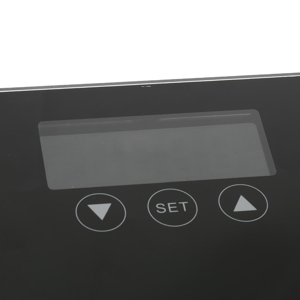 LCD Digital Electronic Bathroom Body Weight Scale Black 400 Lbs 180 Kg