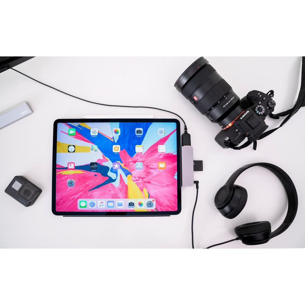 Cổng Chuyển HYPERDRIVE 6 IN 1 HDMI 4K/60HZ USB-C HUB FOR IPAD PRO &amp; MACBOOK/LAPTOP/SMARTPHONE - HD319B - Hàng Chính Hãng