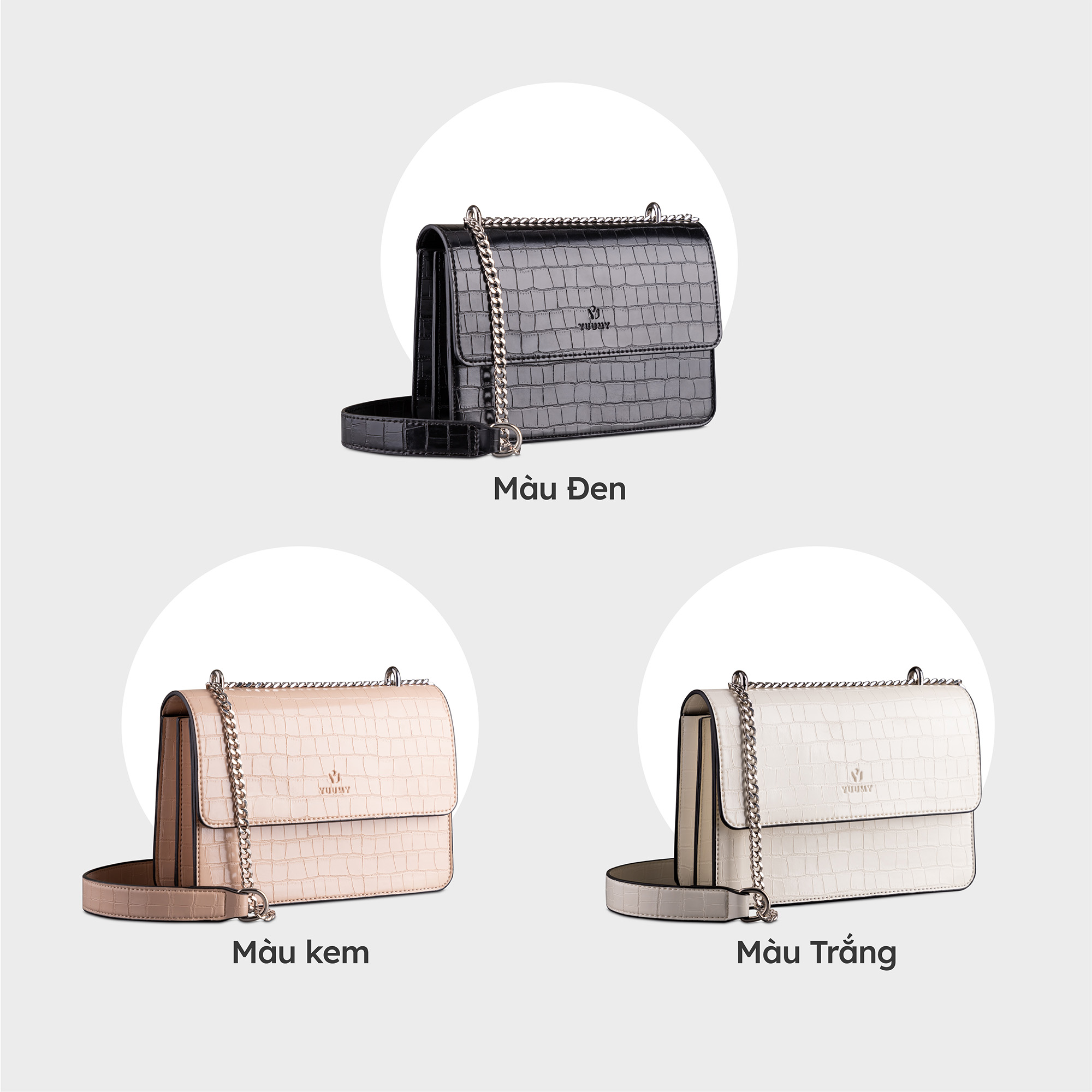 Túi Yuumy ( Thời trang nữ dự tiệc size 21 - Túi đeo chéo da Verein YN158 )