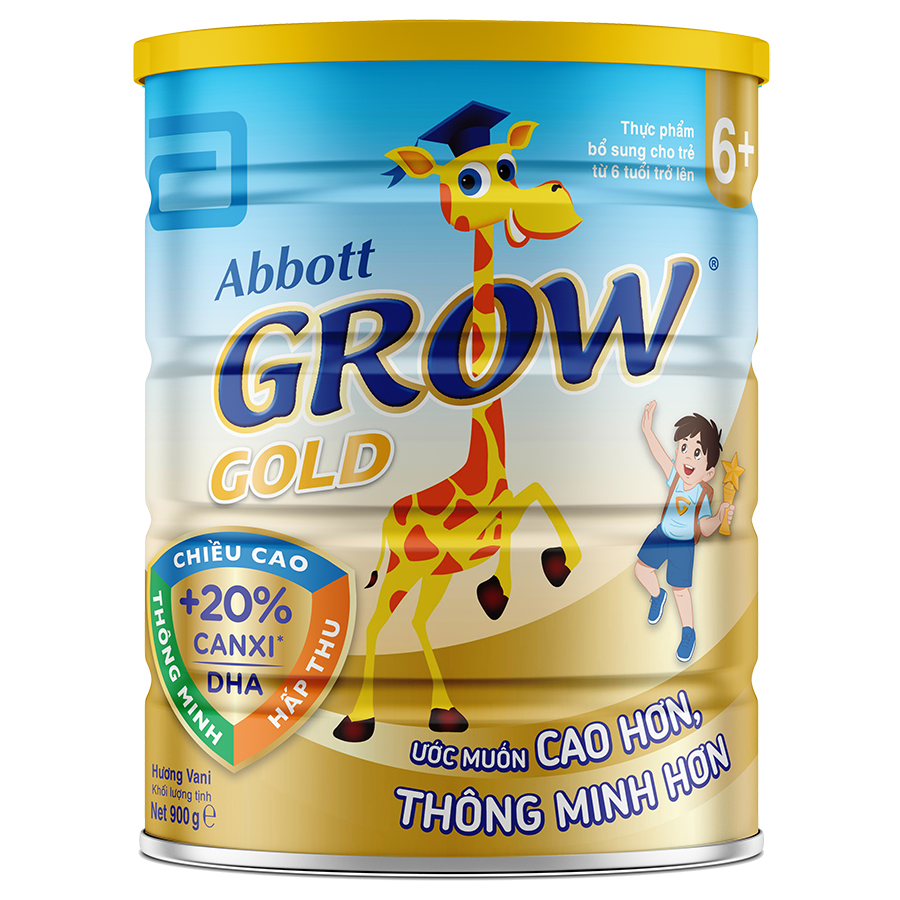Sữa Bột Abbott Grow Gold 6+cho trẻ từ 6 tuổi trở lên (900g)