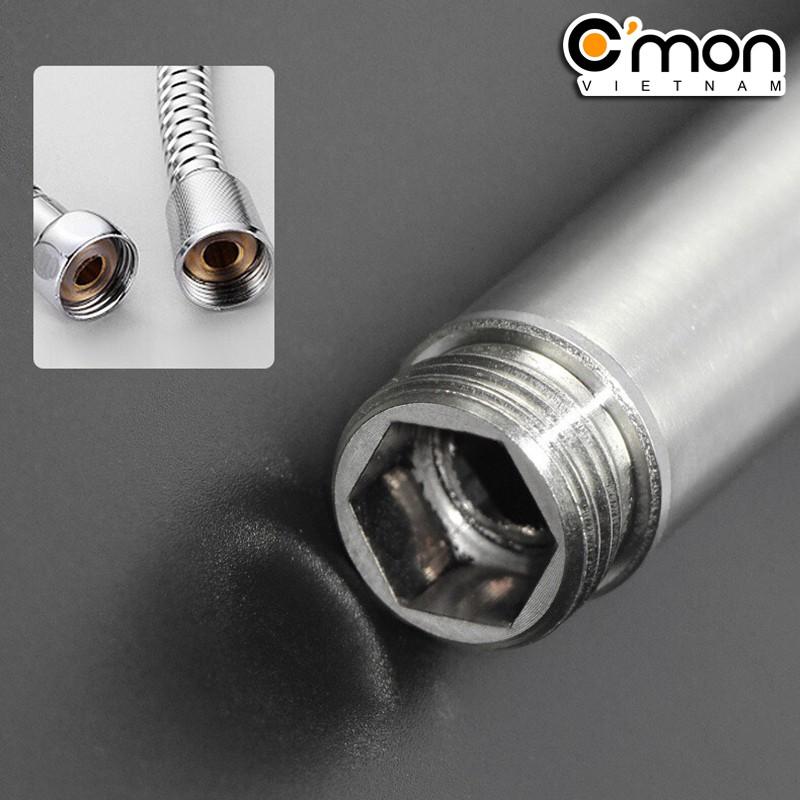 Bộ vòi sen siêu tăng áp 400% C'MON TS-01 + dây sen inox + cài sen