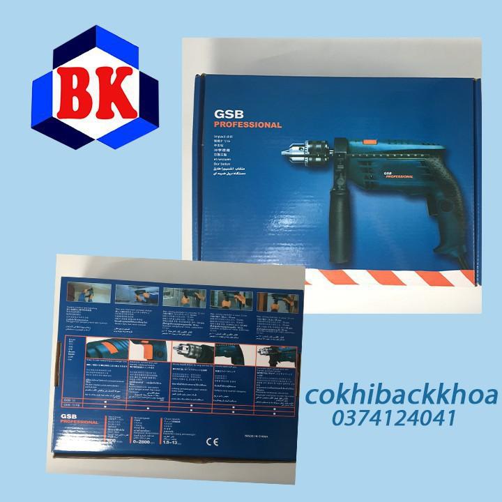 MÁY KHOAN TƯỜNG, SẮT, GỖ BOSCH KHOAN 13 LY - PROFESSIONAL GSB 13RE - BẢO HÀNH TOÀN QUỐC