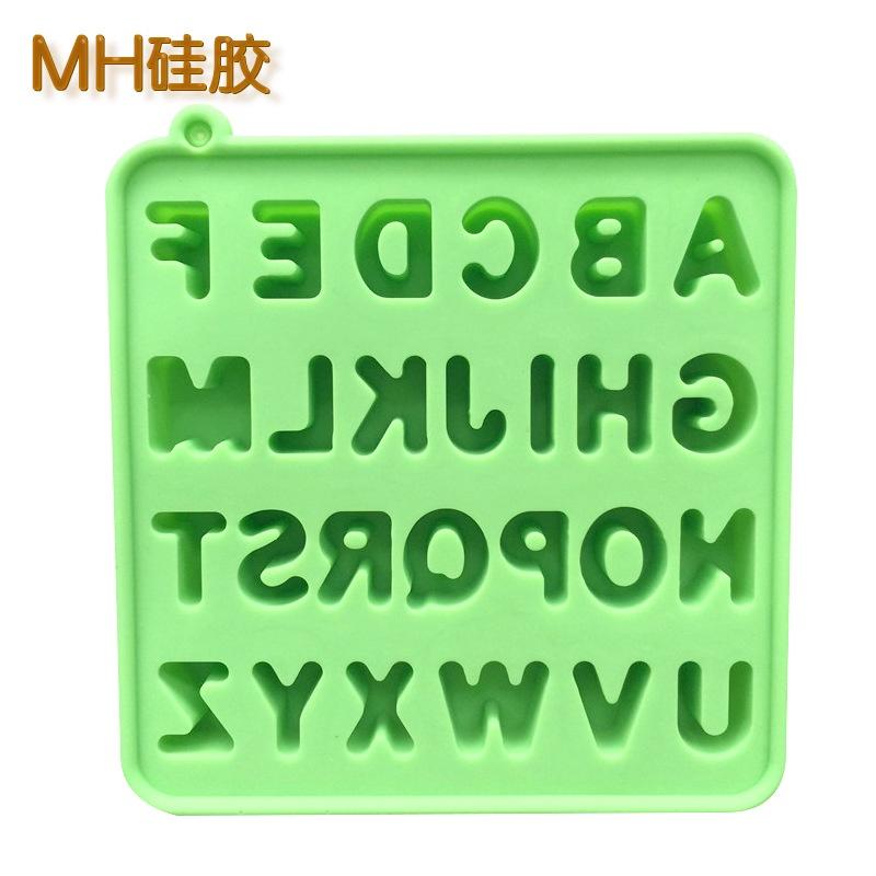 Khuôn Silicon Đổ Socola/Thạch/Đá/Kẹochipchip/Pudding Hình Bảng Chữ Cái To Vuông