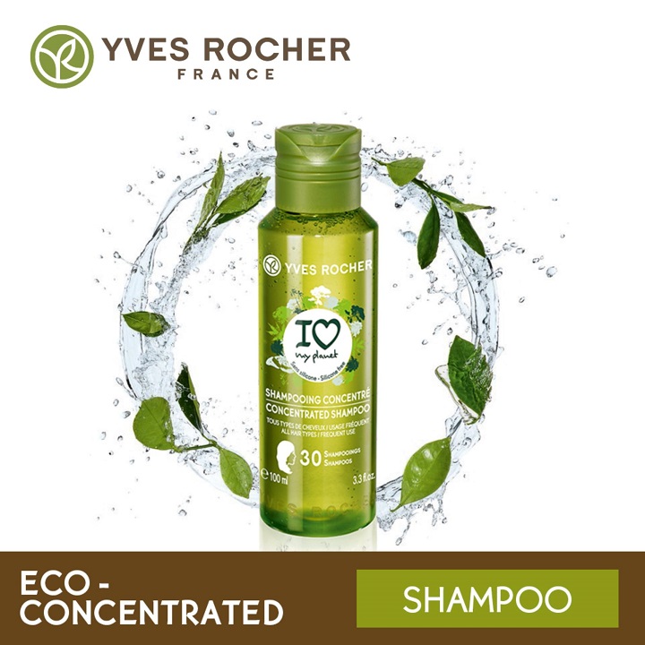 Dầu Gội Cô Đặc Thân Thân Thiện Với Thiên Nhiên Yves Rocher I Love My Planet Shampoo 100ml