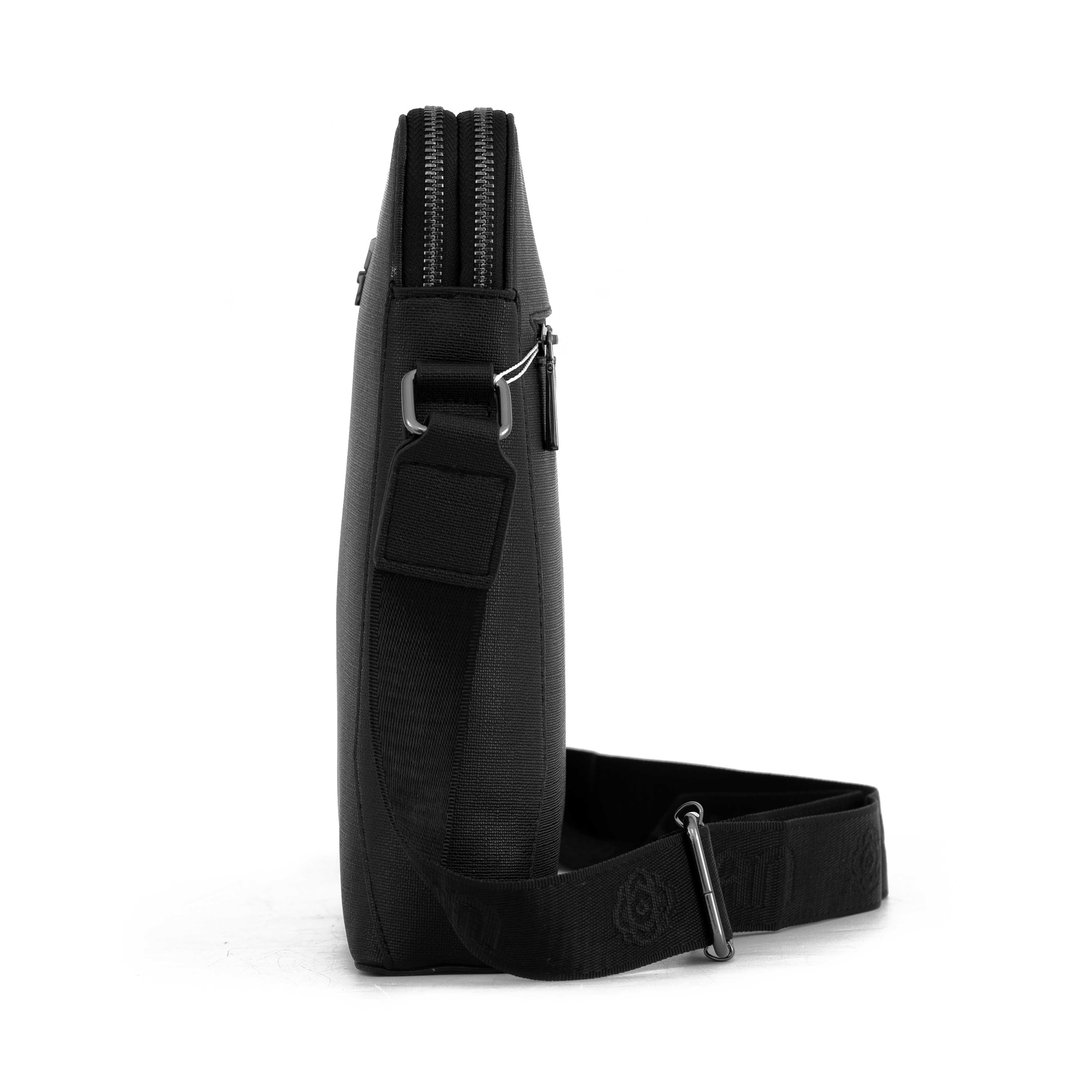 Túi đeo chéo nam da cao cấp đựng máy tính bảng mini màu trơn da sần chống trầy xước chính hãng YVan 2072-1