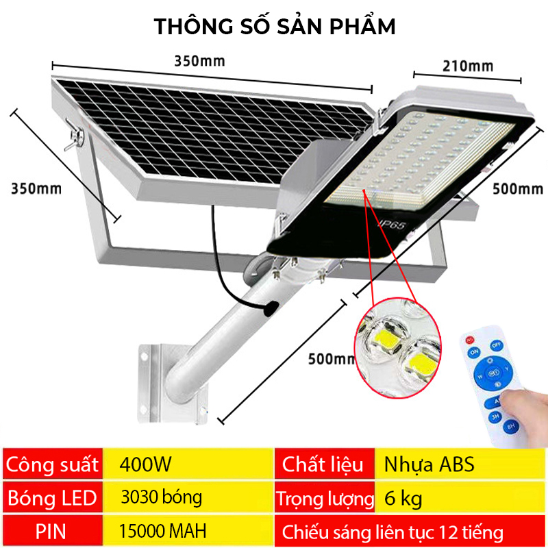 Đèn Năng Lượng Mặt Trời 1000W, đèn Cao Áp Siêu Sáng, thân thiện với môi trường  - K1534