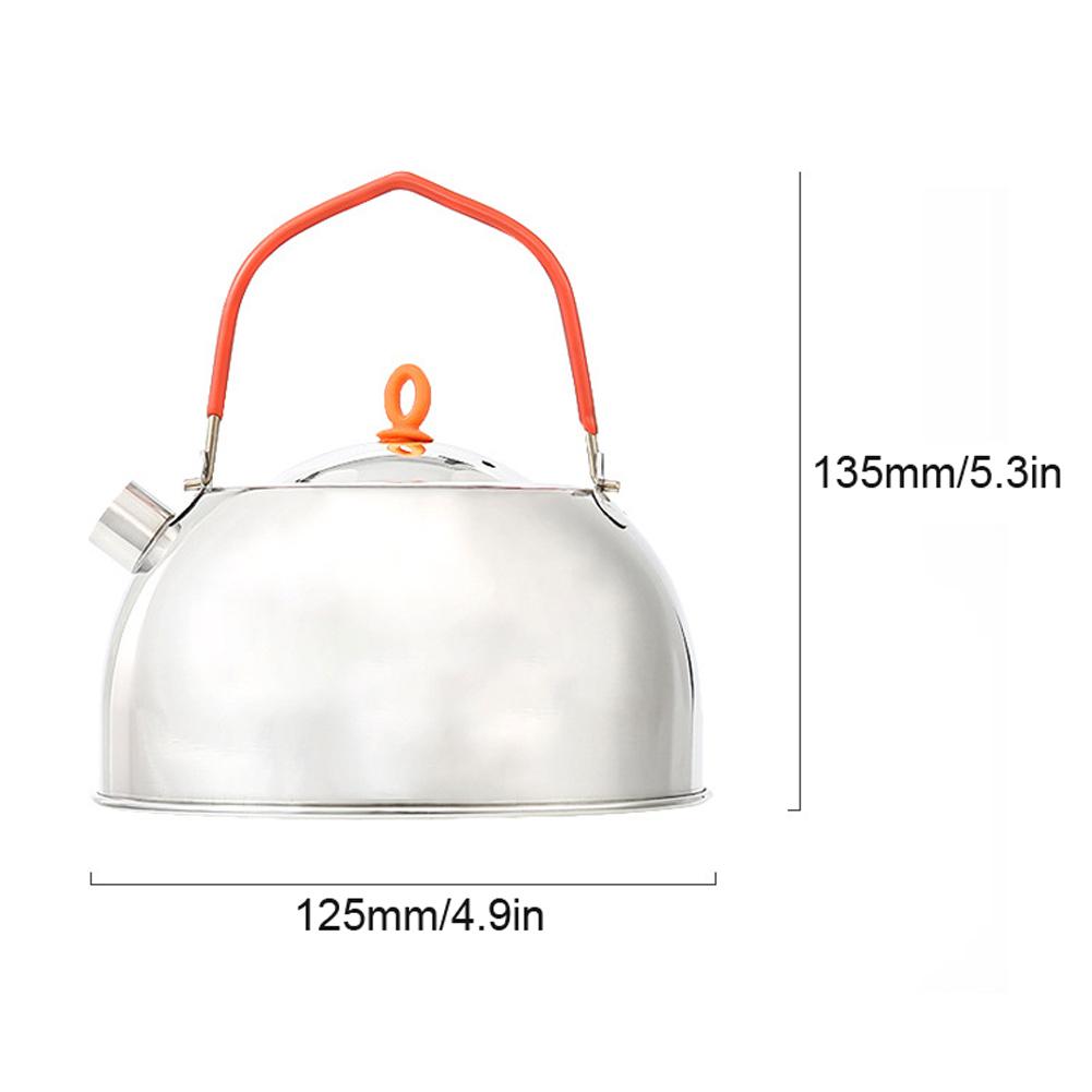 Ấm Trà Nhỏ Bằng Thép Không Gỉ Di Động 0.6L