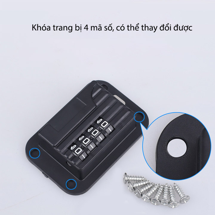 Khóa số dây cho cửa sổ SJ288, chống trộm, an toàn cho trẻ (có thể thay đổi mã số)